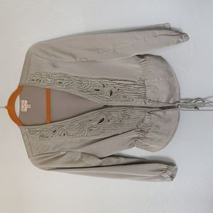 Tracy Reese Cropped Satin Jacket (Small)